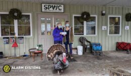 Community Outreach- making a donation to sandy pines wildlife center