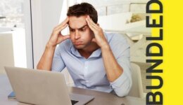 man stressed over complicated telecom security contracts